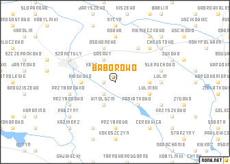 map of Baborowo