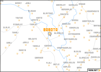 map of Babota