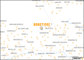map of Babotinac