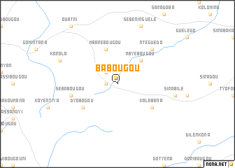 map of Babougou