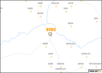 map of Babo