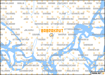 map of Bābrakput