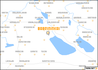 map of Babrininkai