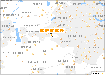 map of Babson Park