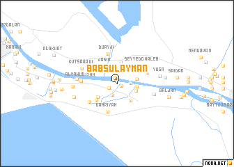 map of Bāb Sulaymān