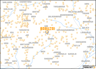 map of Bābūzai