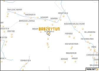map of Bāb Zeytūn