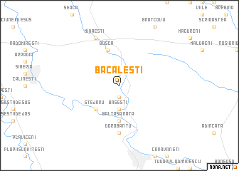 map of Băcăleşti