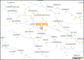 map of Băcanu