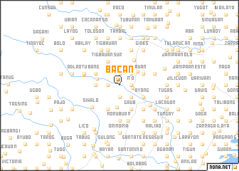 map of Bacan