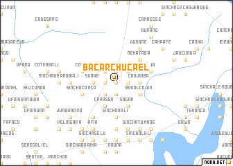 map of Bácar Chucael