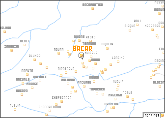 map of Bacar