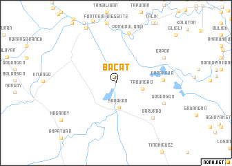 map of Bacat