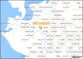 map of Bac dʼAquin