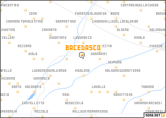 map of Bacedasco