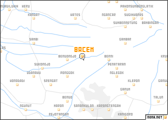map of Bacem