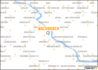 map of Bacharach