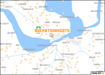 map of Bāchat Shāh Goth