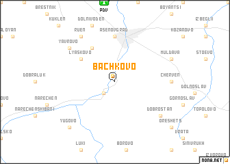 map of Bachkovo
