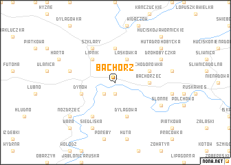 map of Bachórz