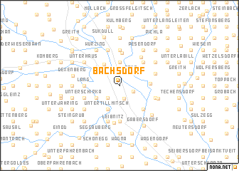 map of Bachsdorf