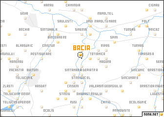 map of Băcia