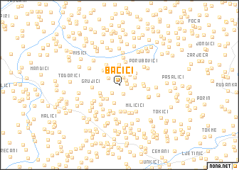 map of Bačići