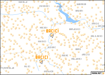 map of Bačići