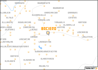 map of Baciero