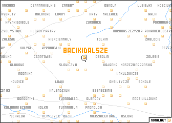 map of Baciki Dalsze