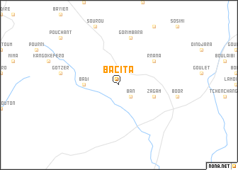 map of Bacita
