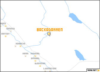 map of Backadammen