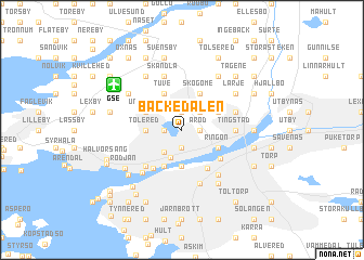 map of Bäckedalen