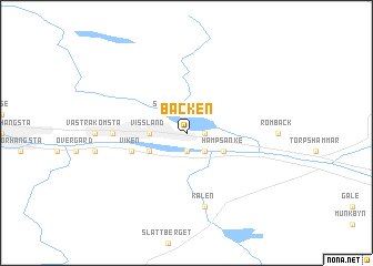 map of Backen