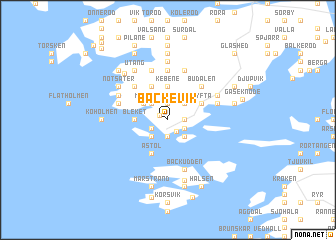 map of Bäckevik