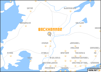 map of Bäckhammar