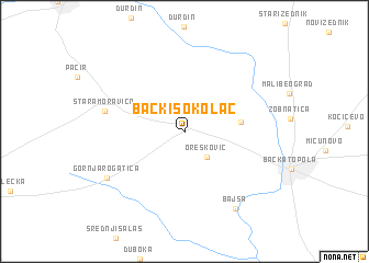 map of Bački Sokolac