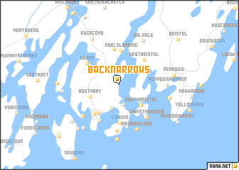 map of Back Narrows