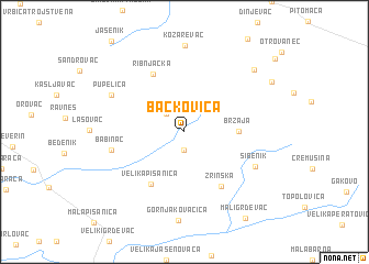 map of Bačkovica
