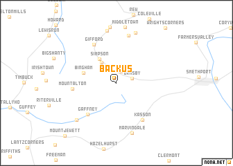 map of Backus