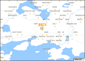 map of Bäck