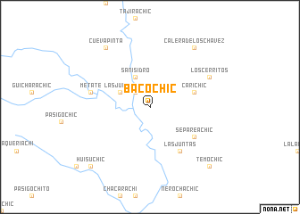 map of Bacóchic