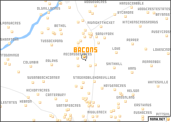 map of Bacons