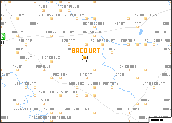 map of Bacourt
