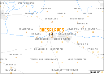 map of Bacsalapos