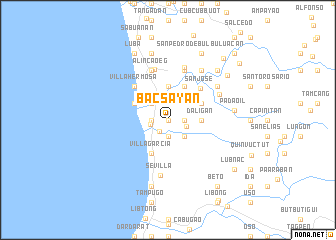 map of Bacsayan