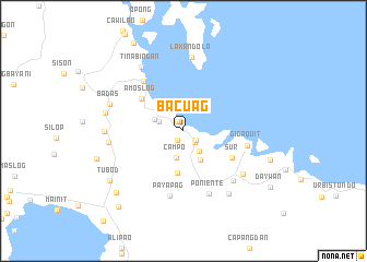 map of Bacuag