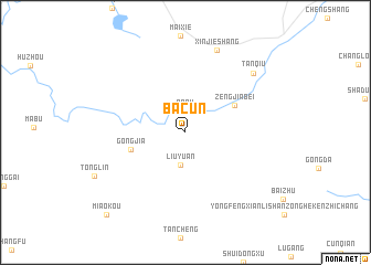 map of Bacun