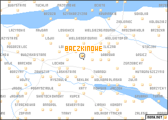 map of Baczki Nowe