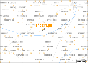 map of Bączylas